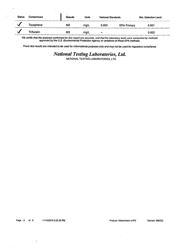 EPA Lab Test